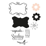 Load image into Gallery viewer, Essentials - Tonic Studios - Stamps - Whimsical Frame Stamp &amp; Die Set - Sending Big Hugs - 1532e