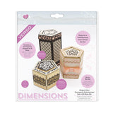 Load image into Gallery viewer, Dimensions - Tonic Studios - Dimensions - Elegant Eden Pentagonal Kaleidoscope Box Lid &amp; Base Set - 2515E