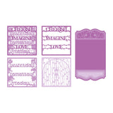Load image into Gallery viewer, Dimensions - Tonic Studios - Dimensions - Cherished Sentiments Shadow Frame Die Set - 2655E